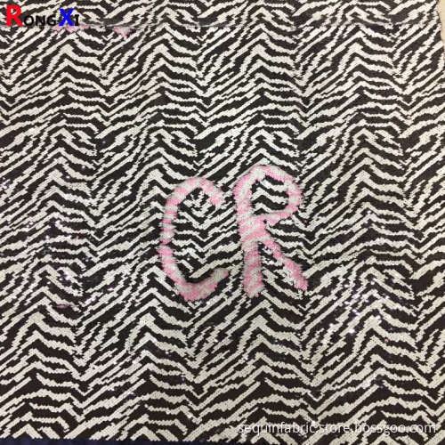 5 mm wendbarer Streifen-Paillettenstoff
